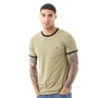 French Connection T-Shirts Ringer Homme Kaki