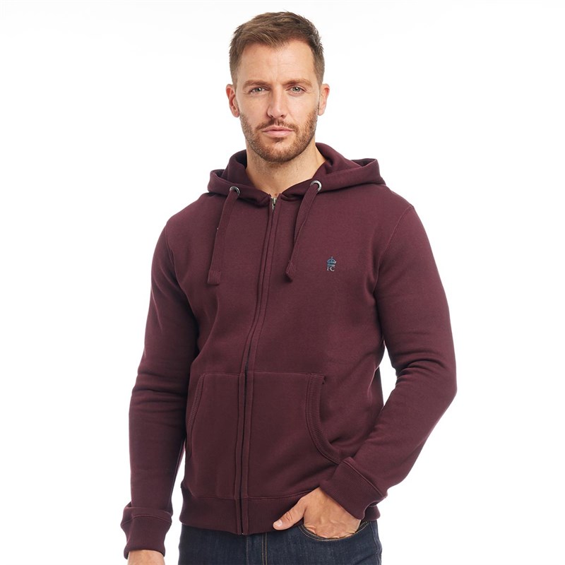 french connection hoodie zip through
