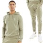 French Connection Mens Script Tracksuit Light Khaki/White