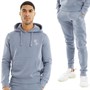 French Connection Mens Script Tracksuit Light Blue/White