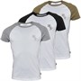 French Connection T-Shirts Raglan Script Homme Blanc
