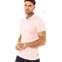 French Connection Mens Feeder Polo Pink Melange