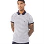 French Connection Mens Single Stripe Polo White/Marine