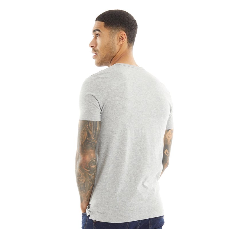 French Connection Herren FCUK Chest T-Shirts Hellgraumeliert