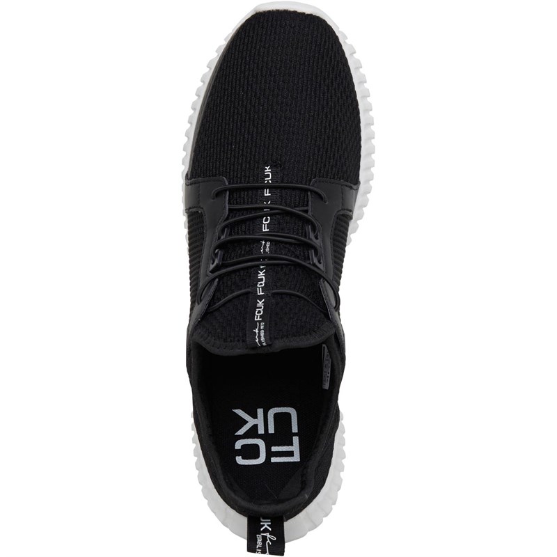 French Connection Mens FCUK Cage Trainers Black