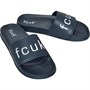 French Connection Mens FCUK Sliders Marine/White