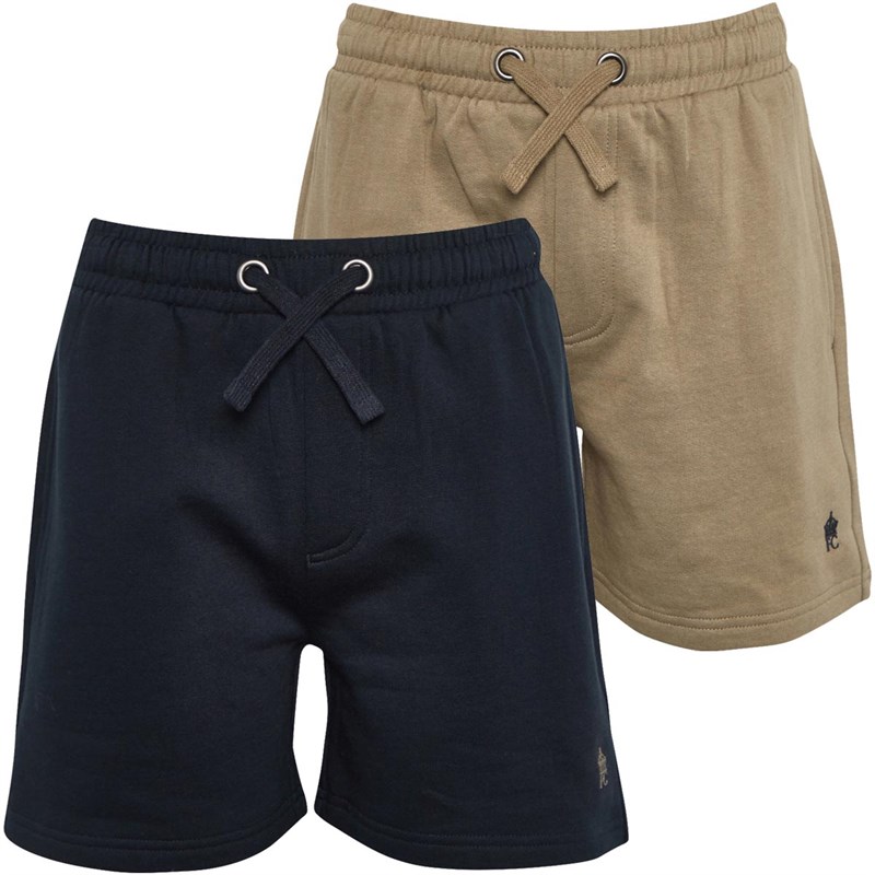 French Connection Drenge Shorts af jerseystof Kakigrøn