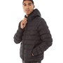 French Connection Veste à Capuche Homme Rangée 2 Noir
