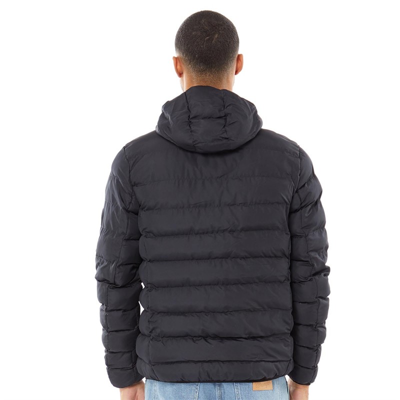 French Connection Mens Row 2 Hooded Jacket Marine