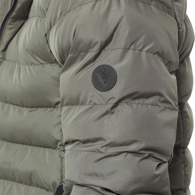 Buy French Connection Mens Row 2 Hooded Jacket Khaki