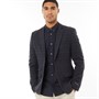 French Connection Mens Tweed Square 2 Blazer Dark Blue
