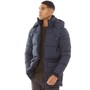 French Connection Mens Parka Zip Jacket Marine
