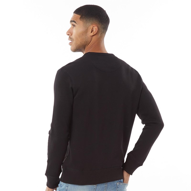 French Connection Mens FC Crew Sweatshirt Black