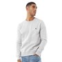 French Connection Mens FC Crew Sweatshirt Light Grey Marl