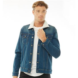 French Connection Heren Denim Borg Denimjack Middelblauw french connection kopen in de aanbieding French Connection Heren Denim Borg Denimjack Middelblauw french connection kopen in de aanbieding