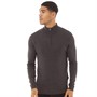 French Connection Mens Cash 1/2 Zip Jumper Charcoal Melange