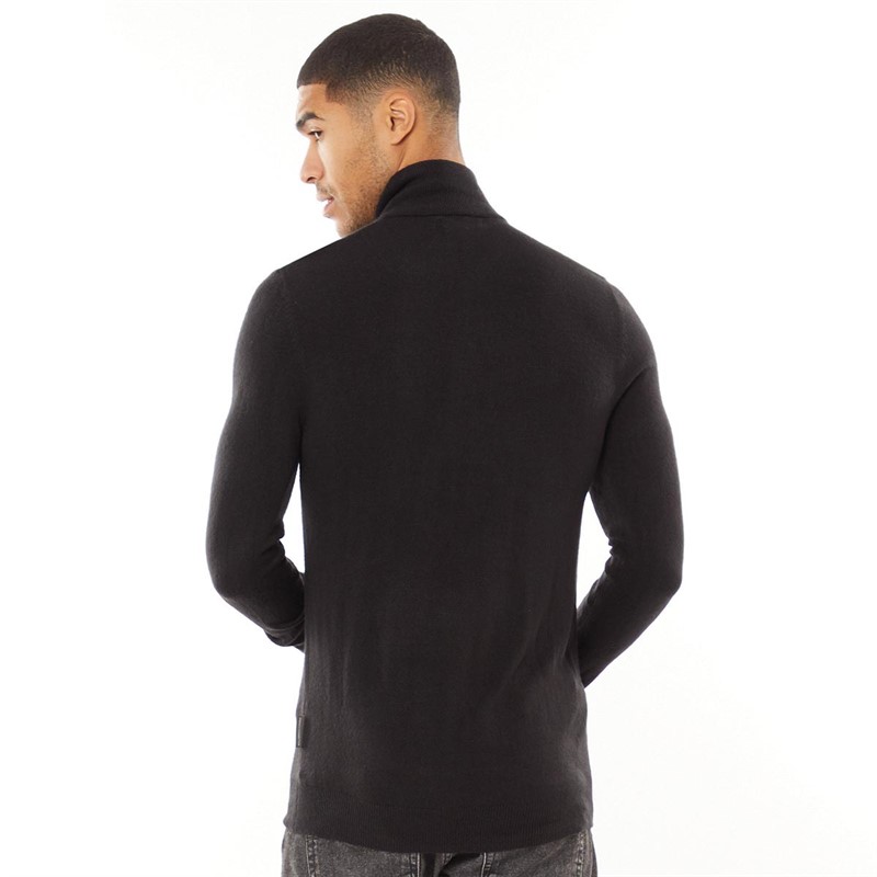 Buy French Connection Mens Cash 1/2 Zip Jumper Black