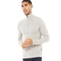 French Connection Mens Cash 1/2 Zip Jumper Light Grey