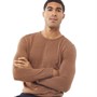 French Connection Mens Cash Crew Neck Jumper Camel