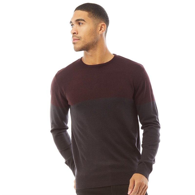 Buy French Connection Mens Cash Block Jumper Chateaux/Marine