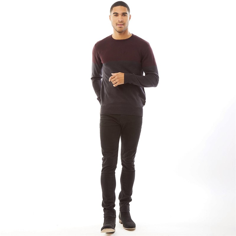 Buy French Connection Mens Cash Block Jumper Chateaux/Marine