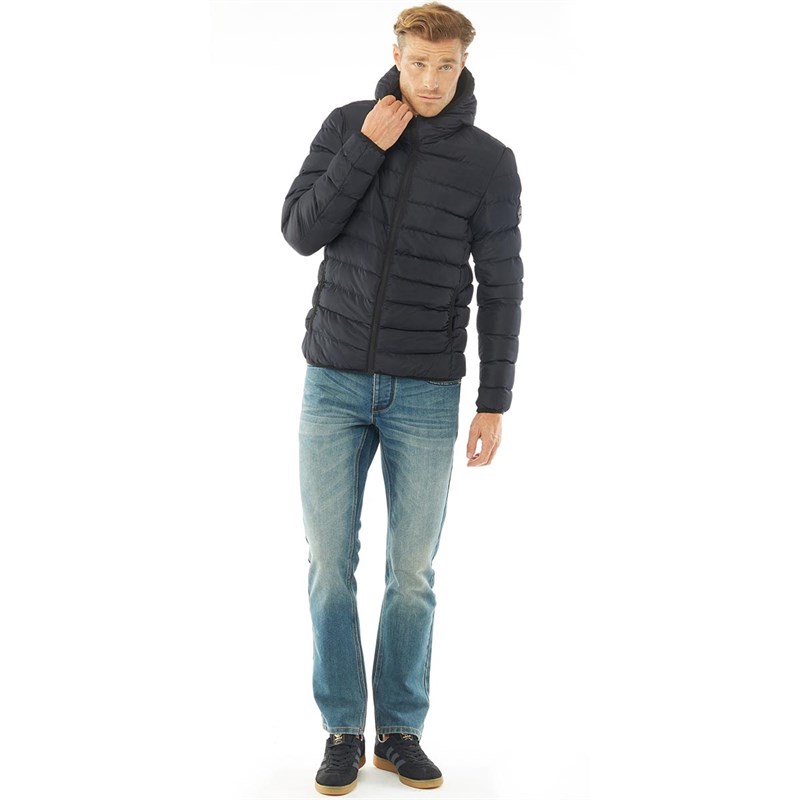 french connection mens row 2 hooded jacket khaki