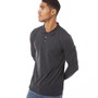 French Connection Polos à manches longues J Homme Anthracite Chiné