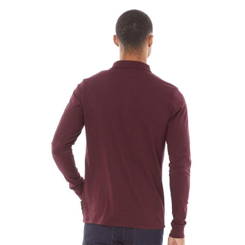 French Connection Mens J Long Sleeve Polo Chateaux/Marine