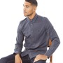 French Connection Heren Gingham Overhemden met lange mouwen Marineblauw Geruit