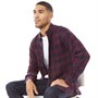 French Connection Hemd Herren Langarm Gingham Flanell Karo Chateaux/Marine Grösse L