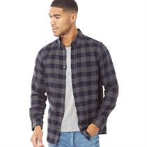 French Connection Herre Large Gingham Flannel Check Langærmet shirts Trækulsgrå Mergel