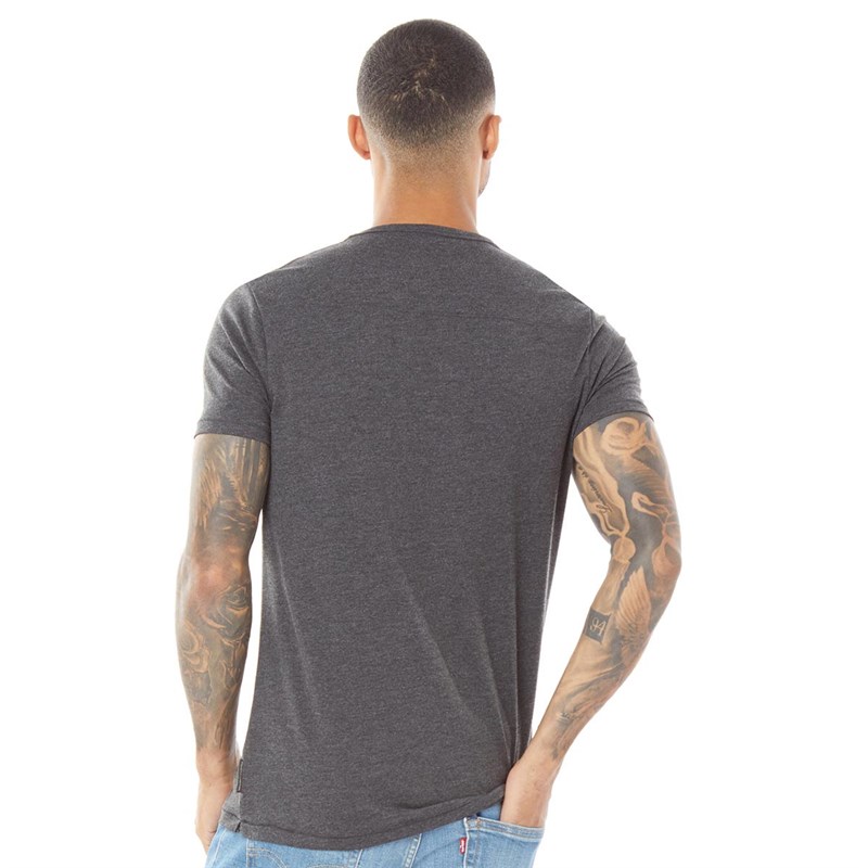 French Connection Mens FC Lounge T-shirt Charcoal Melange