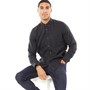 French Connection Mens Plain Flannel Long Sleeve Shirt Charcoal Melange