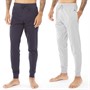 French Connection Ensemble de 2 Joggings Homme FC Jersey Marine/Gris Clair Marbré