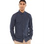 French Connection Chemises à Manches Longues Homme Bleu Marine