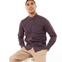 French Connection Chemises à Manches Longues Homme Bordeaux