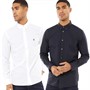 French Connection Herre Langærmet shirts Marineblå