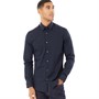 French Connection Chemises à Manches Longues Homme Bleu Marine Foncé