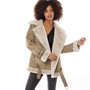 French Connection Damen Aviator Jacken Taupe