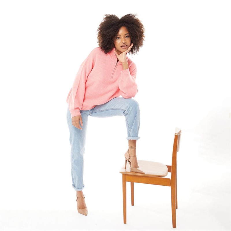 French Connection Womens Zip Jumper Dusty