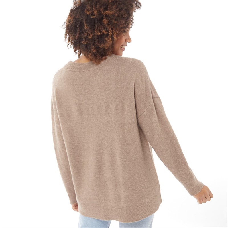 French Connection Womens Crew Neck Jumper Camel