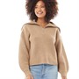 French Connection Damen Pullover Hellbraun