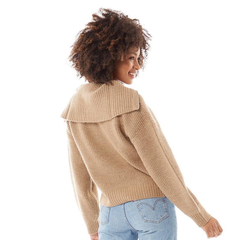 French Connection Damen Pullover Hellbraun