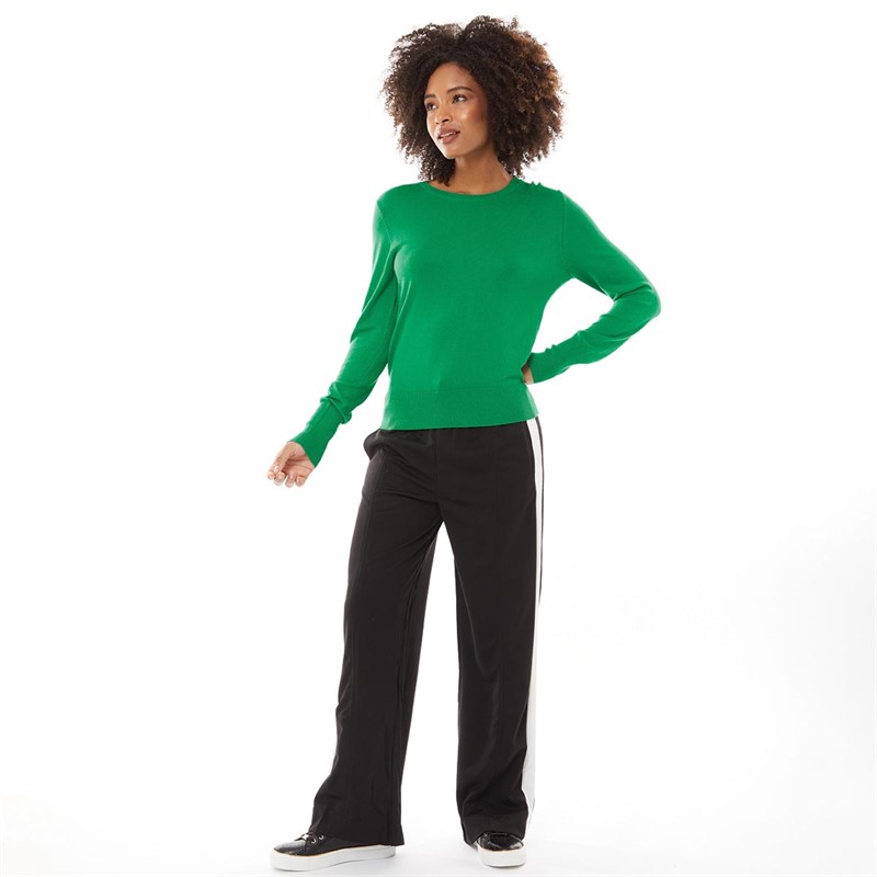French Connection Womens Crew Jumper Emerald Green