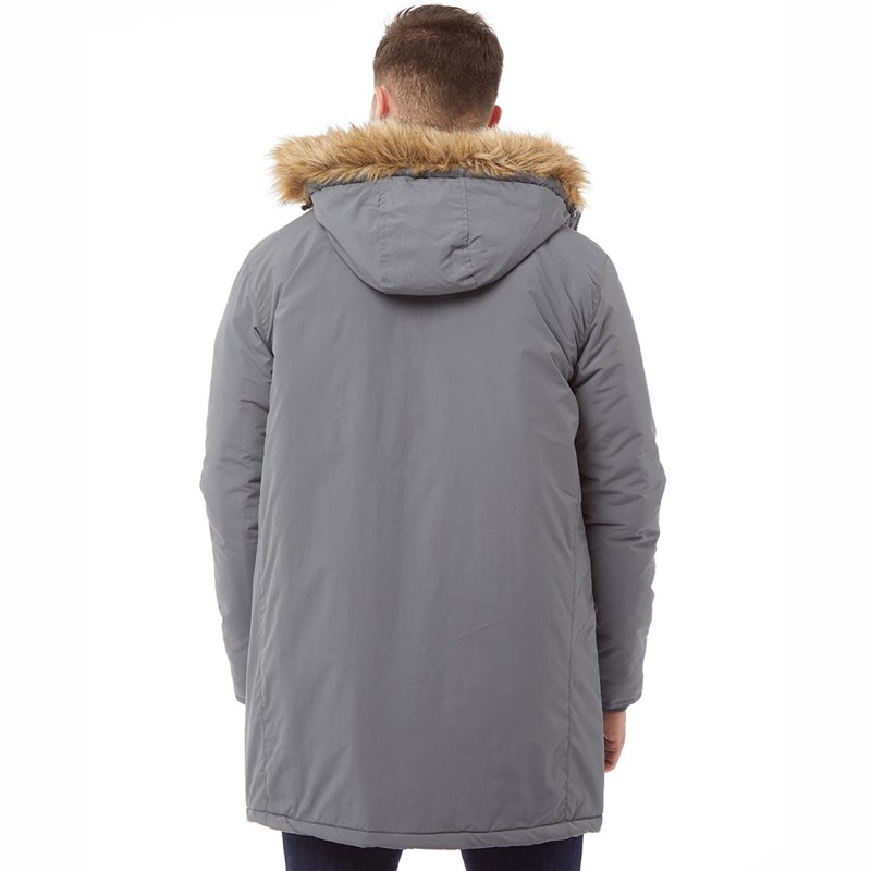 Parka homme gris clearance