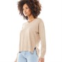 French Connection Womens V Neck Jumper Camel Melange