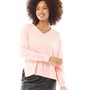French Connection Womens V Neck Jumper Soft Pink