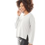 French Connection Womens V Neck Jumper Light Grey Melange