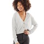 French Connection Womens Cardigan Light Grey Melange