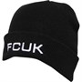 French Connection Bonnets FCUK Embroidered Logo Femme Noir